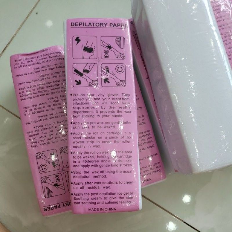 Giấy Wax Lông Depilatory Paper 100 tờ