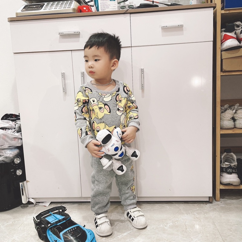 Bộ nỉ bông SHIBA cho bé trai