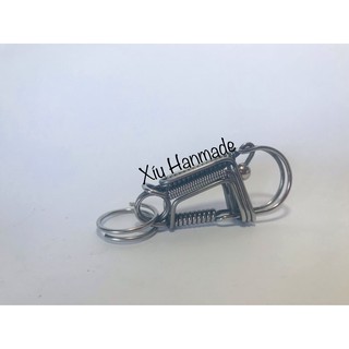 MÓC KHOÁ THỦ CÔNG LÒ XO INOX (mẫu 3)