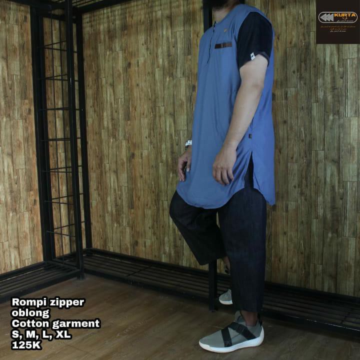 Áo Vest nam KURTA có khoá kéo