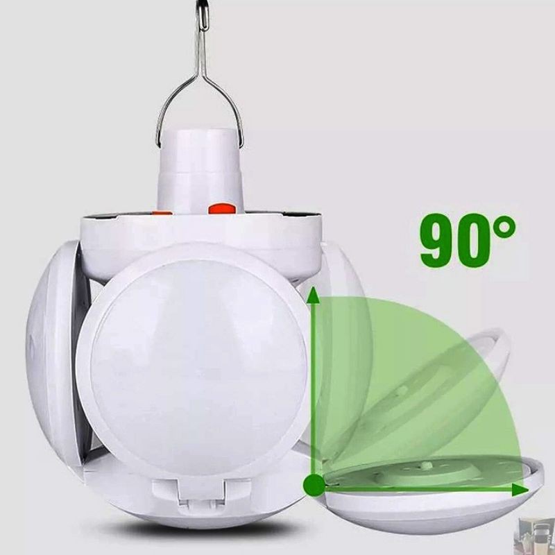 Bóng đèn tích điện năng lượng mặt trời 4 cánh xoè