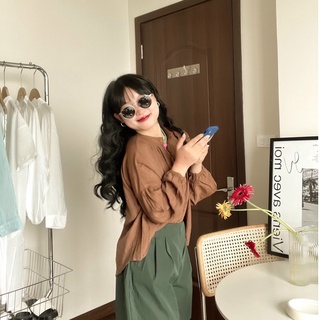 Kuchimahic - Sơ mi Lụa Tay Bồng mã SPA2225