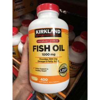 Viên uống OMEGA - 3 FISH OIL 1000mg KIRKLAND 400 viên - Ổn định huyết áp, hỗ trợ tim mạch