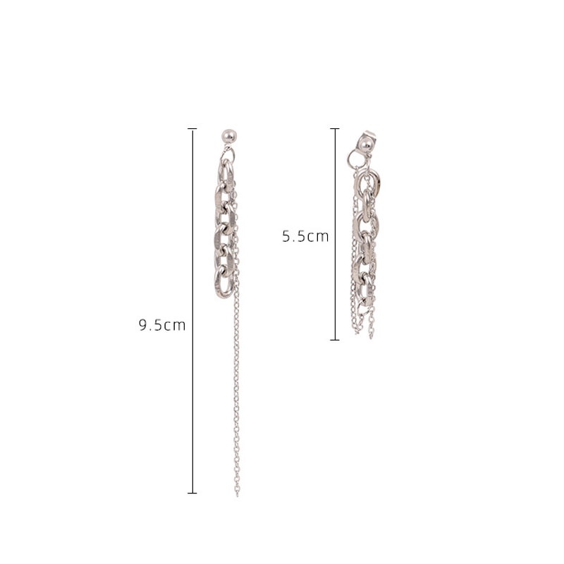 Khuyên tai dây xích phong cách Hàn Quốc 2022 sành điệu cho nữ