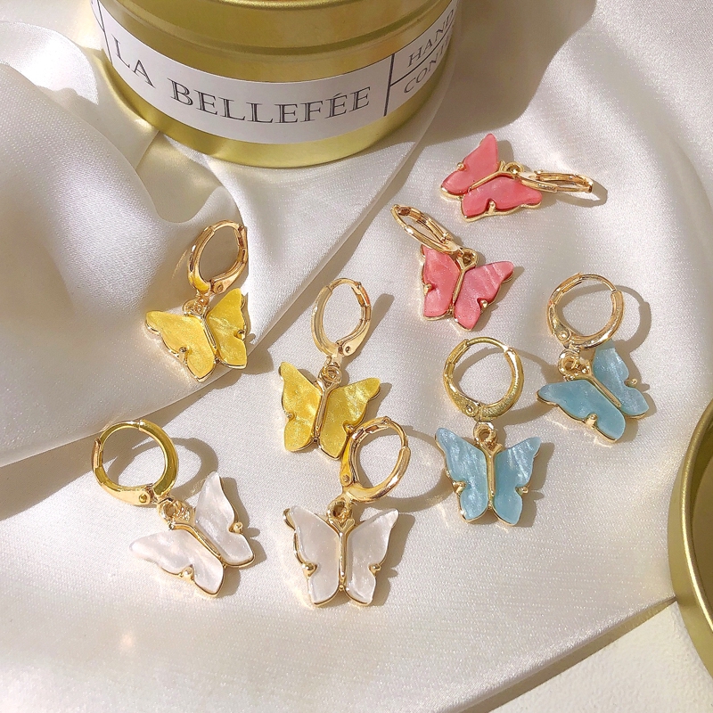 Khuyên tai nữ dáng dài hình bướm thời trang | BigBuy360 - bigbuy360.vn