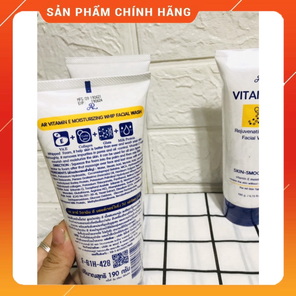 Sữa rửa mặt Aron vitamin E Thái Lan 190gr