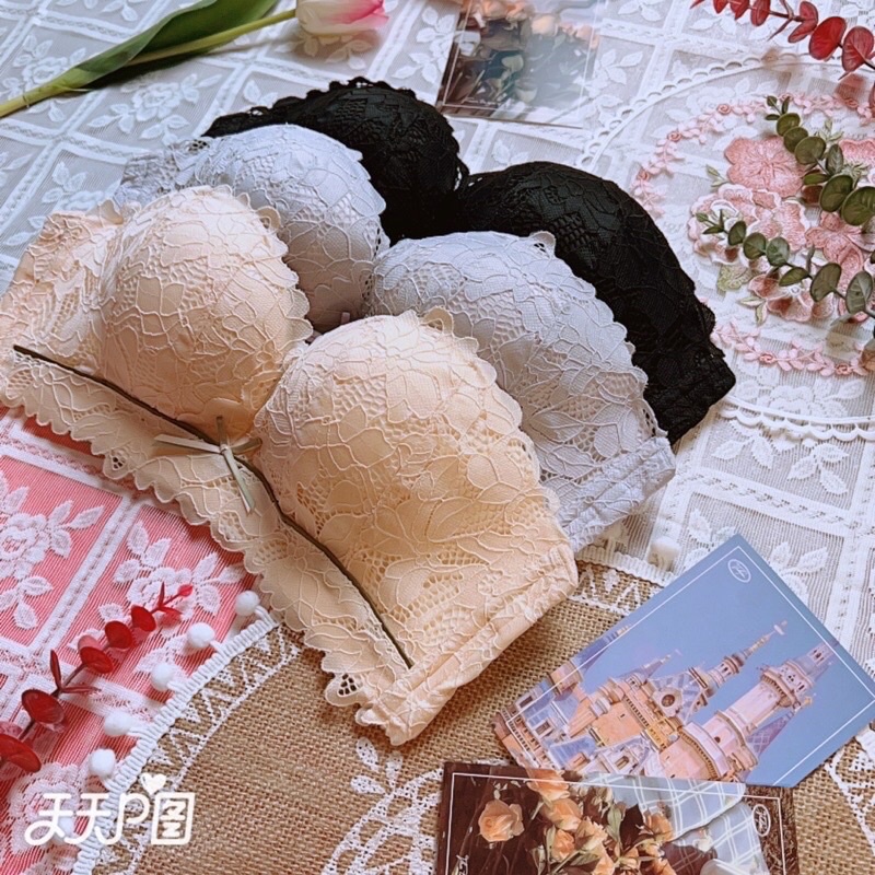 Áo Lót Quây Không Dây Chống Tụt Ren 3D Mút Mỏng Không Gọng - siêu gom ngực,tạo khe ngực quyến rũ, gợi cảm