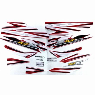 Bộ tem xe wave rsx 110 màu đỏ