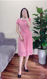 Váy xoè cổ đá sang chảnh