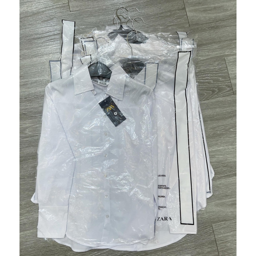 [Mã FAMARAL1 giảm 10K đơn 50K] ÁO SOMI TRẮNG BO EO-TAG XANH | BigBuy360 - bigbuy360.vn