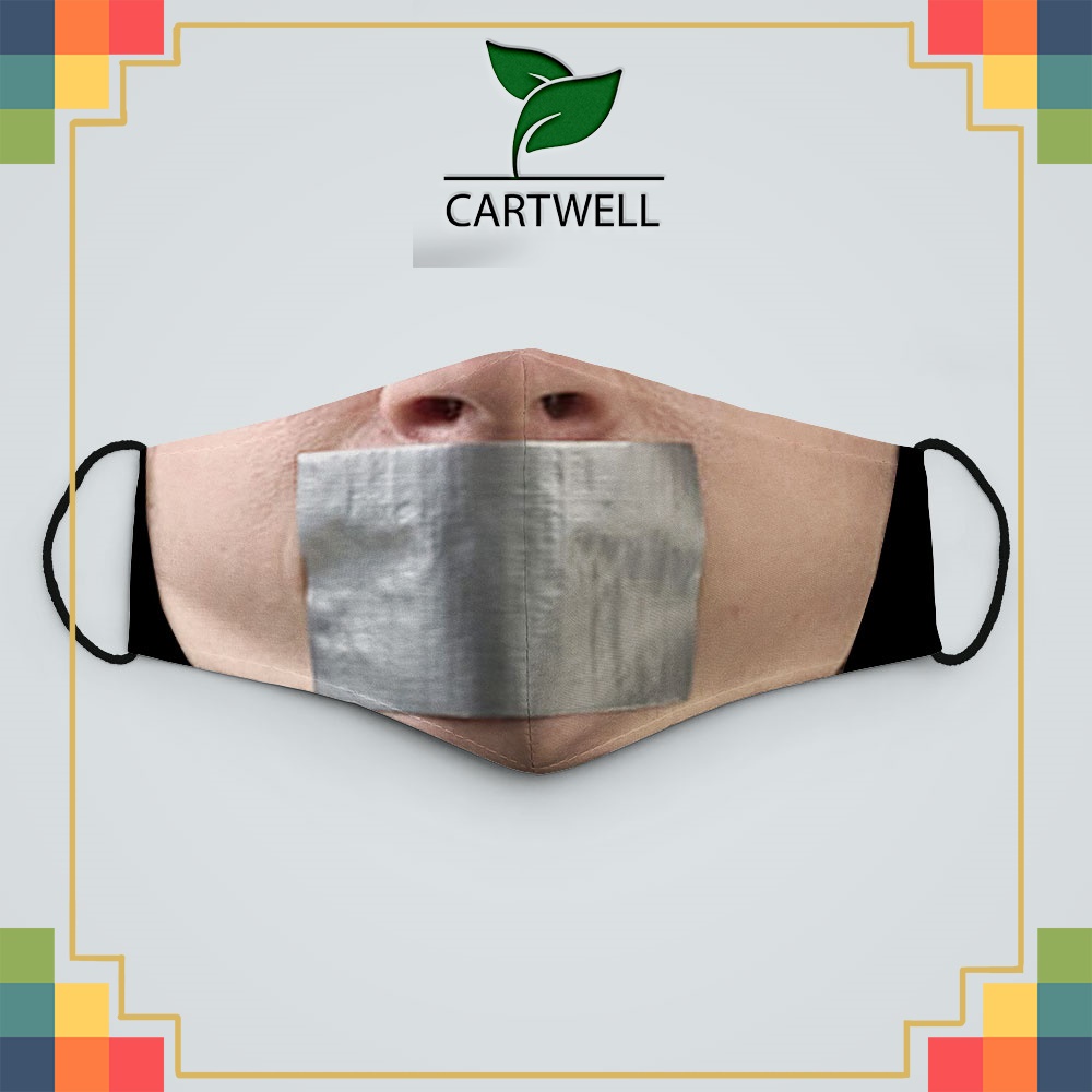 Khẩu trang chống uv Mặt Người_2211 CARTWELL vải cotton 100% kháng khuẩn có thể giặt và tái sử dụng dành cho nam nữ