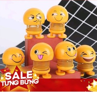 Bộ 6 Emoji hình biểu tượng cảm xúc thú nhún lò xo