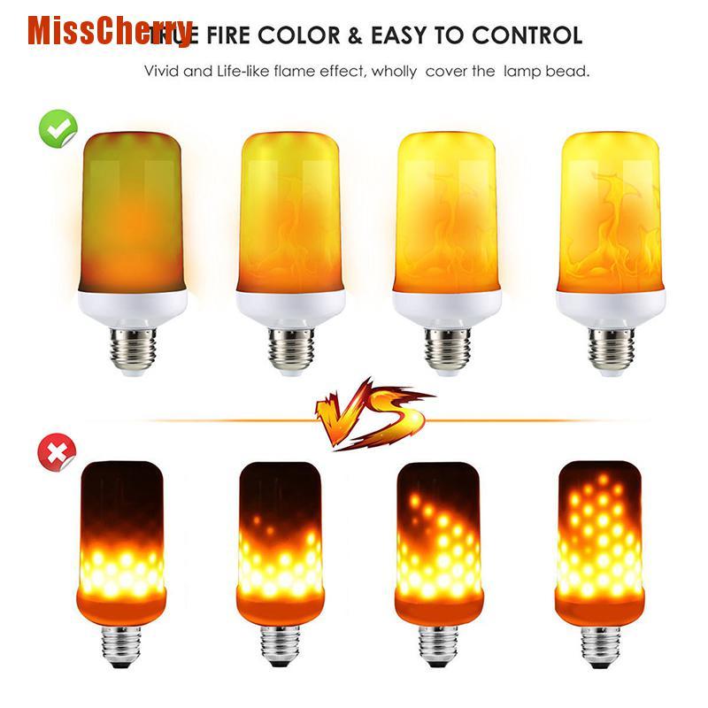Bóng Đèn Led E27 5w 4 Chế Độ Tạo Hiệu Ứng Lửa Tự Nhiên
