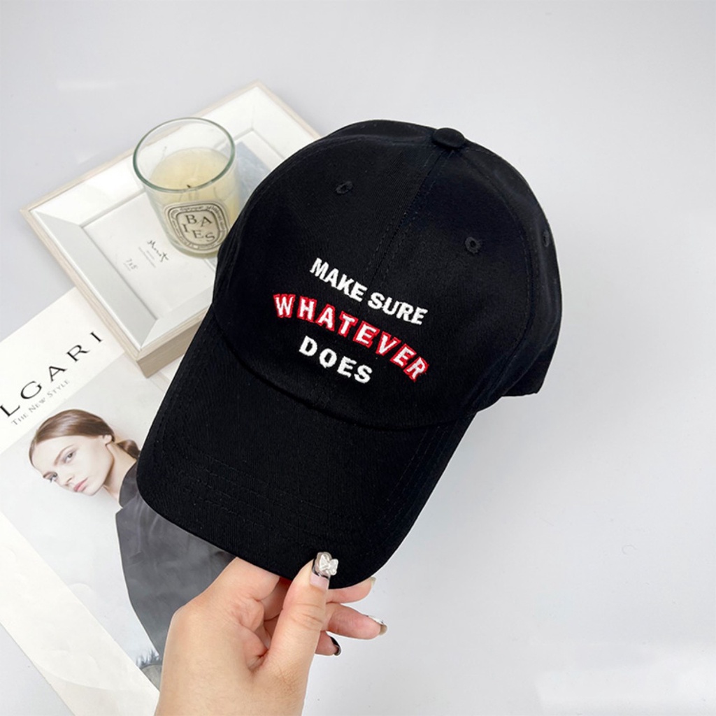 Mũ lưỡi trai WHATEVER thời trang cao cấp unisex freesize