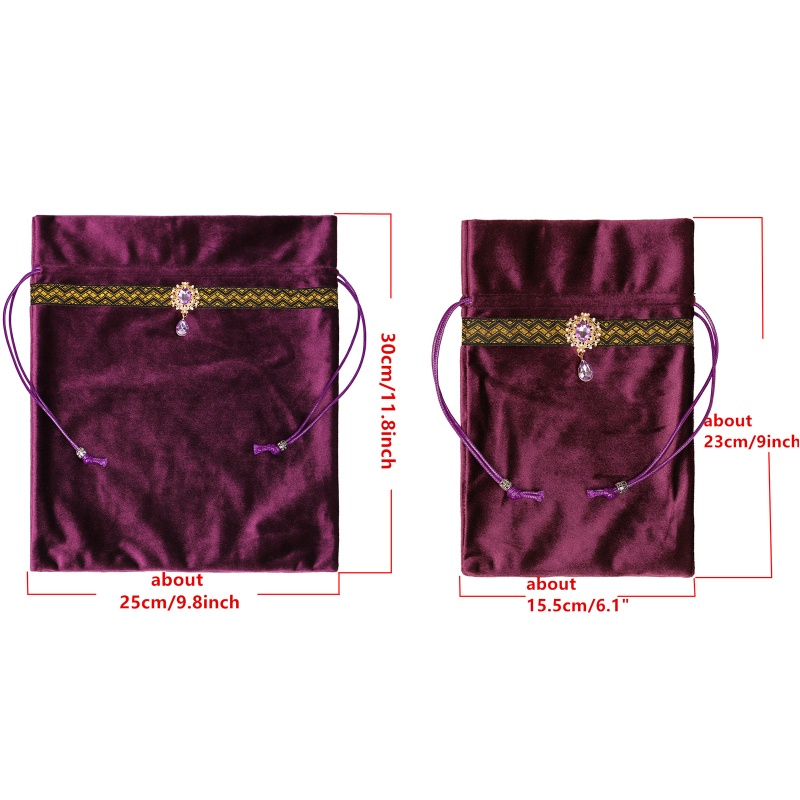 Tấm Thảm Trải Bàn Chơi Game Hình Vuông Bằng Vải Nhung Kèm Túi Đựng Thẻ Bài Tarot Pou