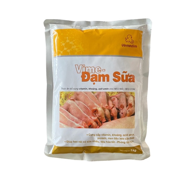 VIME ĐẠM SỮA BỔ SUNG VITAMIN VÀ KHOÁNG CHẤT CHO HEO NÁI 1 KG