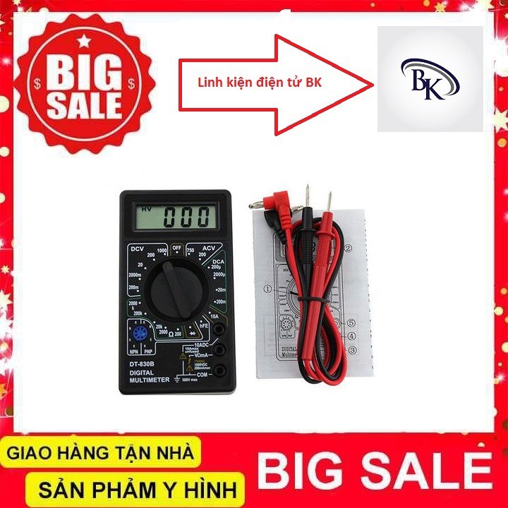 Đồng Hồ Vạn Năng DT830 dt92 DIGITAL MULTIMETER- linhkiendientubk