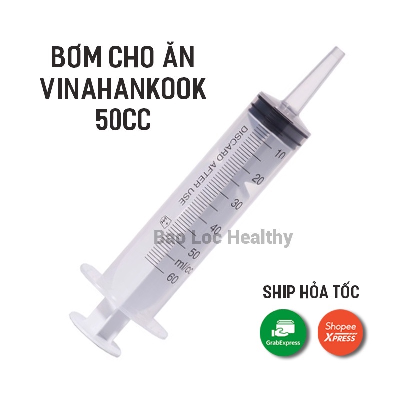 Bơm Cho Ăn - Bơm tiêm, Xi lanh dung tích 50ml Vinahankook