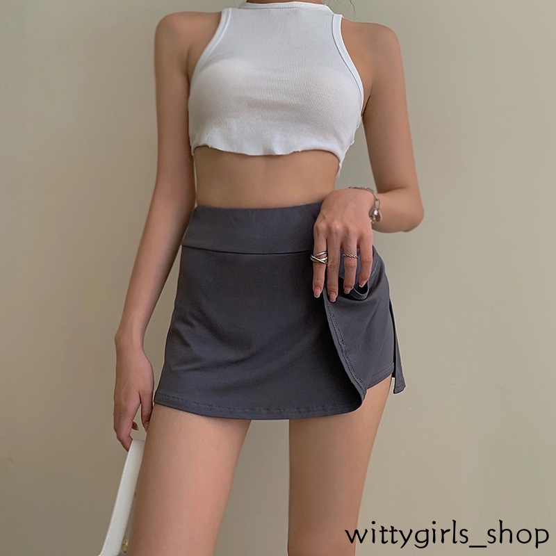 Wittygirls_ Shop | Chân Váy Chữ A Lưng Cao Thời Trang Dành Cho Nữ