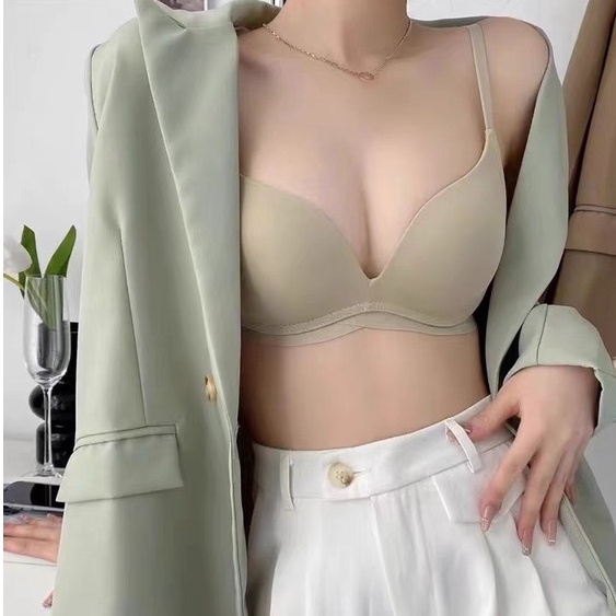 Áo bra su non siêu nhẹ thoáng khí, Áo lót không gọng nâng đẩy nhẹ mát Ame