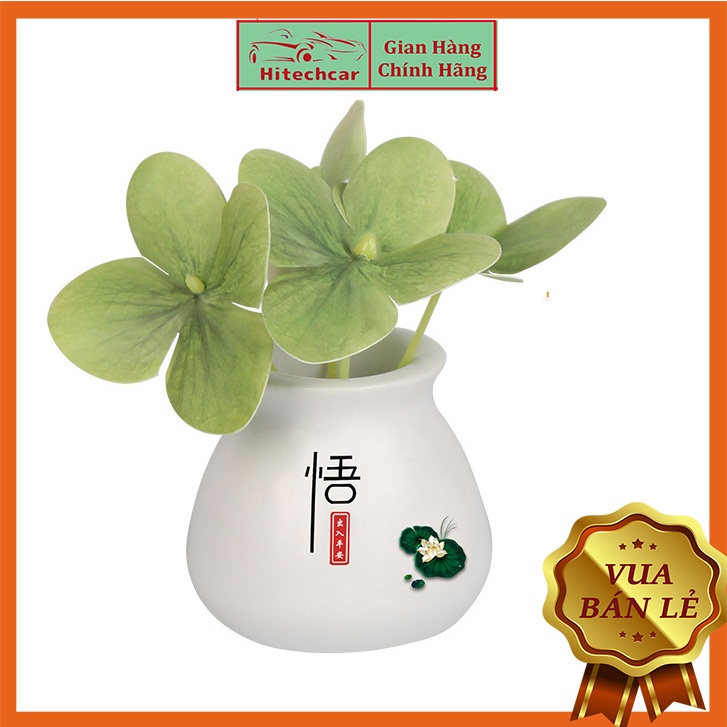 Phụ Kiện Trang Trí Taplo Ô Tô Hitechcar Chậu Cây Sen Mini Cực Xinh Trang Trí Xe Hơi, Bàn Làm Việc, Bàn Học Cực Đáng Yêu