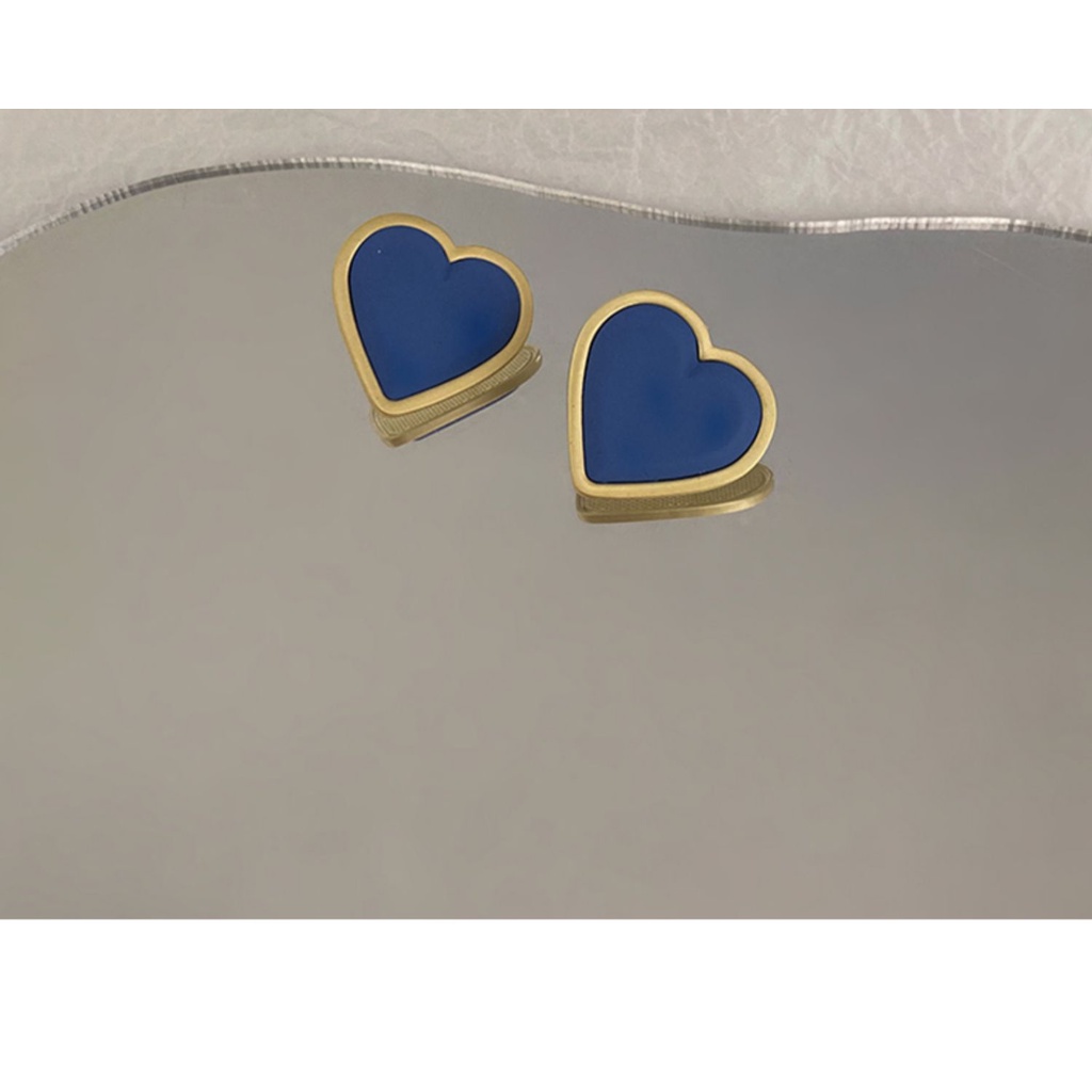 Khuyên Tai Xanh Phong Cách Hàn Quốc