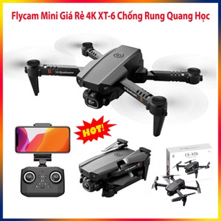 ⚡𝐅𝐑𝐄𝐄 𝐒𝐇𝐈𝐏⚡Flycam mini giá rẻ XT6, máy bay điều khiển từ xa có camera 4k, chống rung quang học, ảnh truyền về điện thoại
