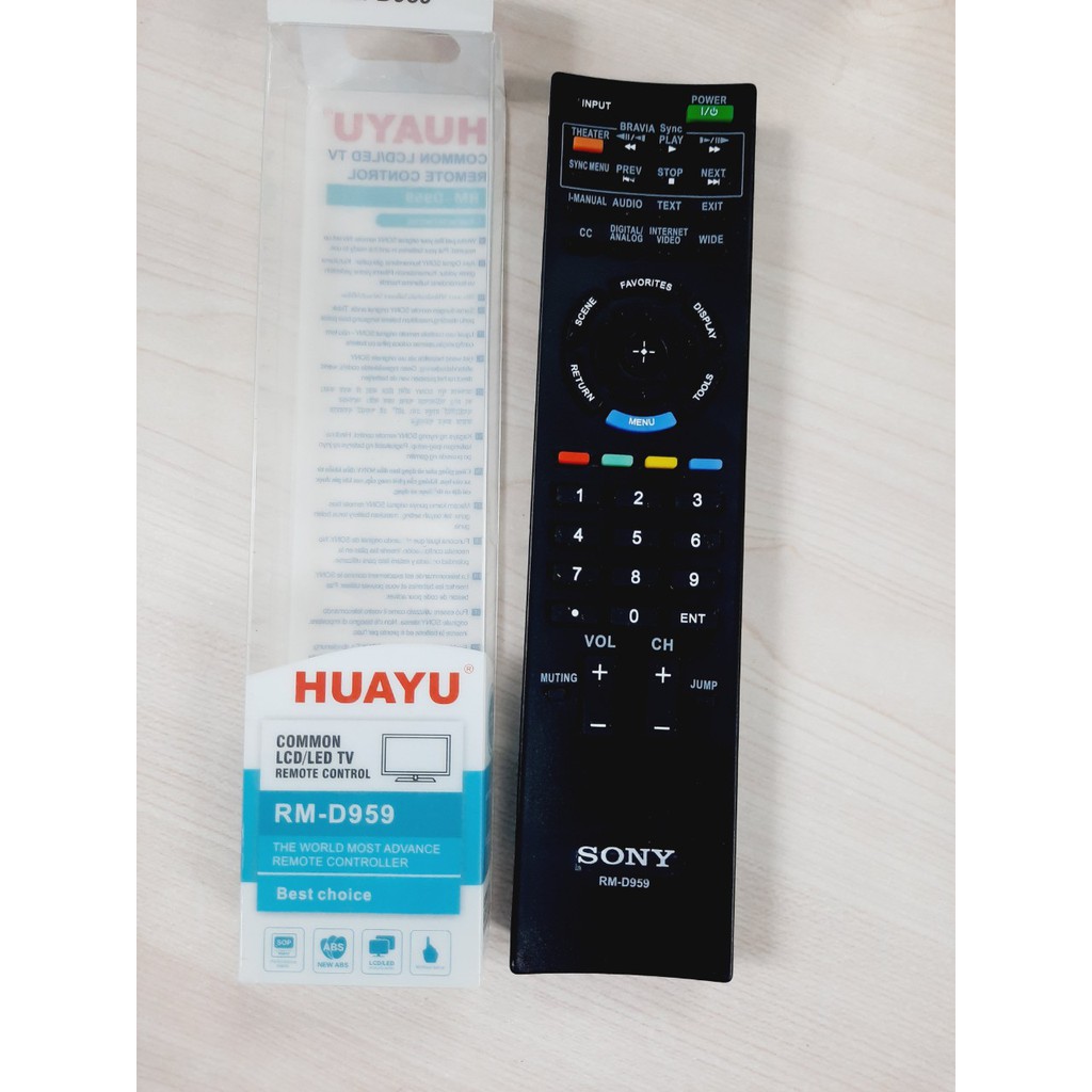 Remote Điều khiển TV Sony đa năng tất cả các dòng tivi Sony LCD/LED/Smart TV- Hàng tốt tương thích 100%Tặng kèm Pin