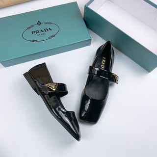 Giày búp bê prada mũi vuông fullbox