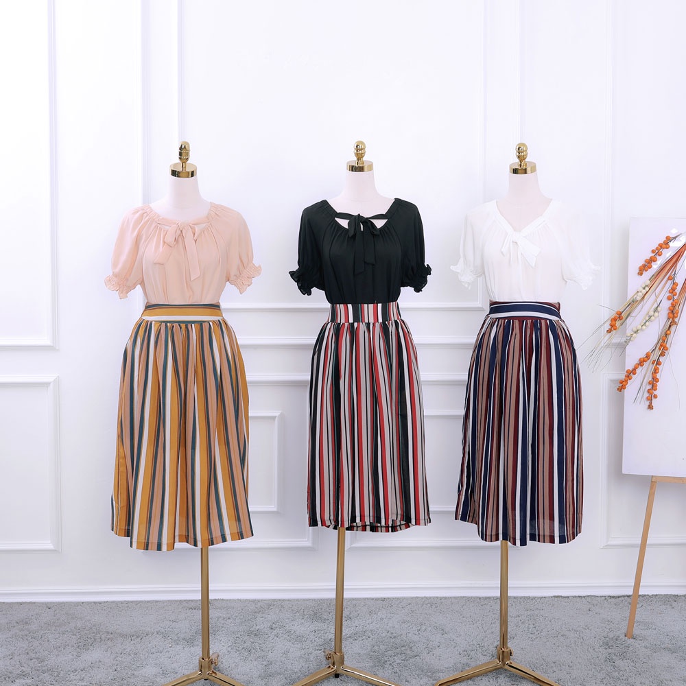 Áo sơ mi nữ thiết kế điệu, chun tay, nơ ngực, chất chiffon nhẹ nhàng, hàng thiết kế cao cấp TK Fashion - SMK793