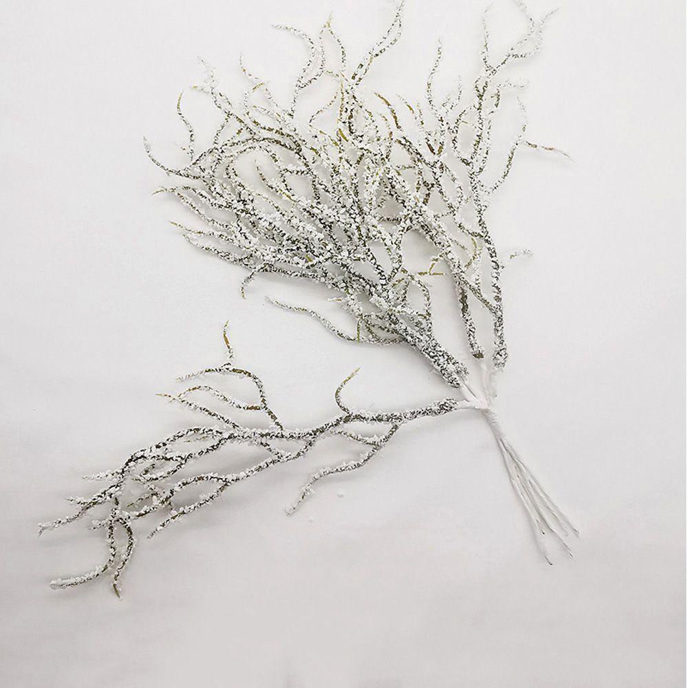 KUNHEV Bộ 6 Cây Cỏ Trắng Nhân Tạo Dùng Trang Trí Tiệc Cưới / Giáng Sinh