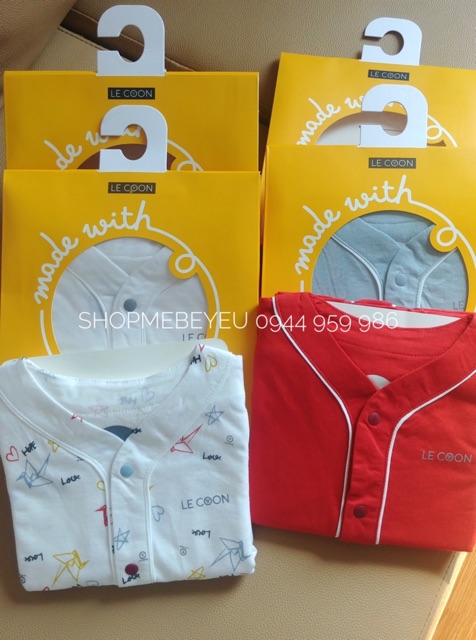 LECOON Bộ cộc tay Lecoon cotton size 3m đến 3y cho bé