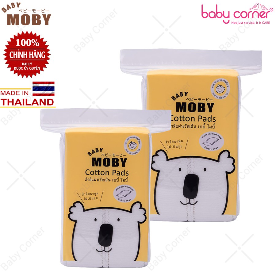 Bông Miếng Moby Baby Cỡ Nhỏ 100 Miếng/ Gói