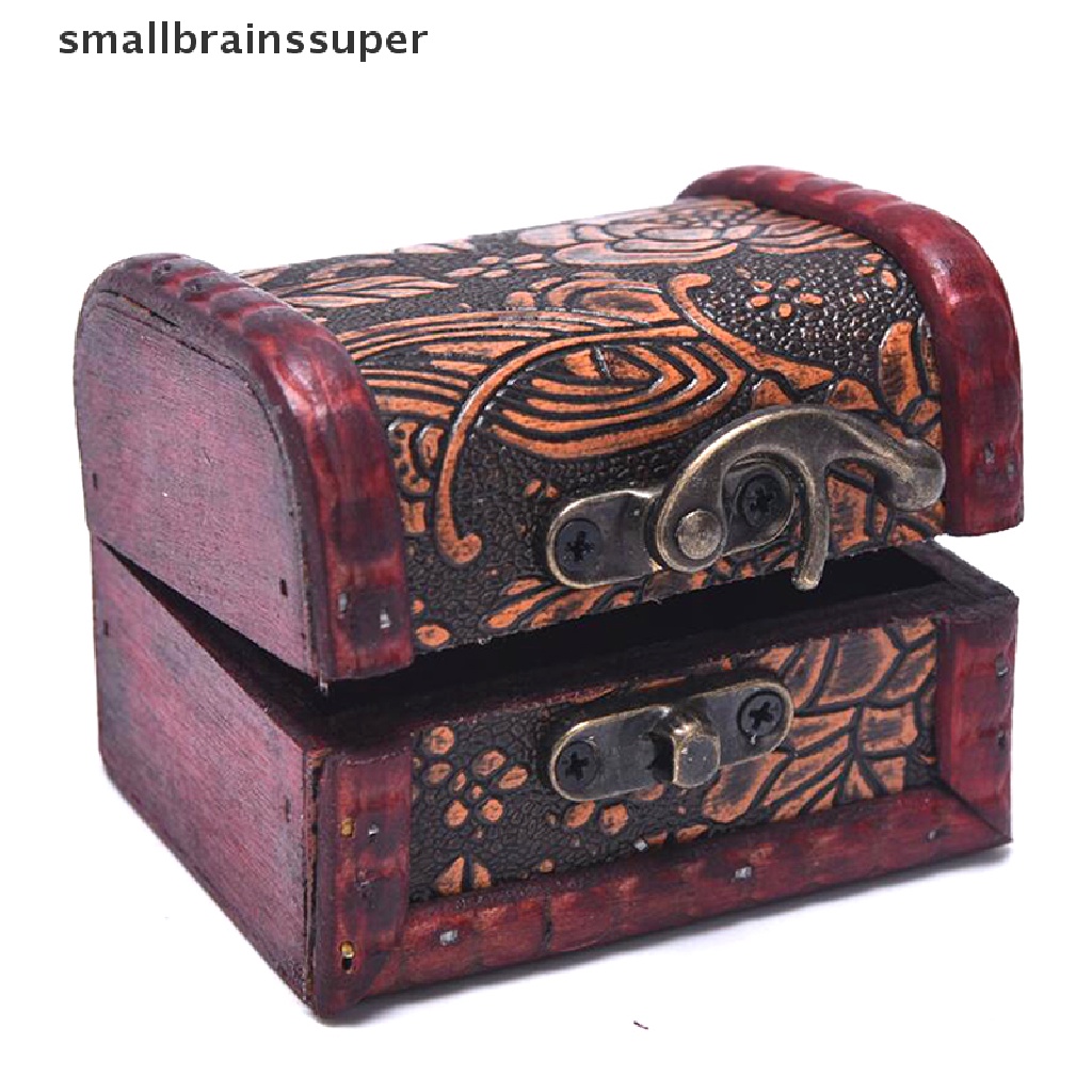 Hộp Gỗ Mini Đựng Trang Sức Phong Cách Cổ Điển