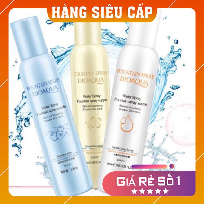 Xịt khoáng 💕FREESHIP💕 Xịt dưỡng ẩm bioaqua cho da khô, da dầu mụn