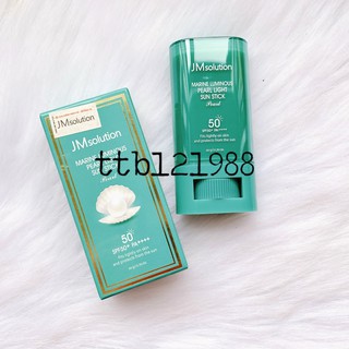 KEM CHỐNG NẮNG DẠNG LĂN JM SOLUTION MARINE LUMINUOS PEARL SUN STICk