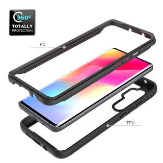 Armor Casing Xiaomi Note 10Lite / 10Lite / 9T / 9T Pro / Redmi K20 / K20 Pro / Note 8 / Note 8Pro / Note 9 /  9 Armor Bumper Case Full Body 2 IN 1 TPU+PC Slim Shockproof Cover Protective Case