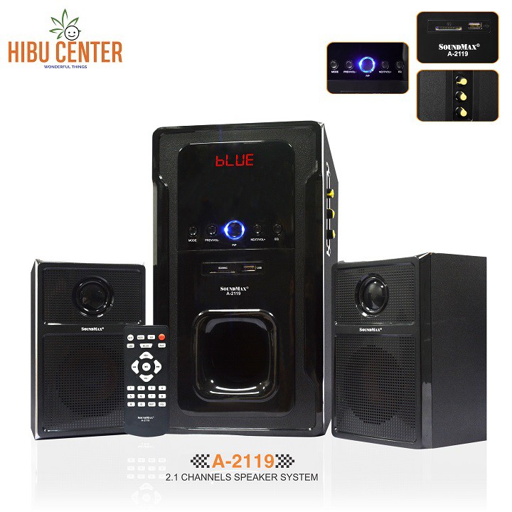 Loa Vi Tính SOUNDMAX A2119 Kết Nối Bluetooth Hibucenter