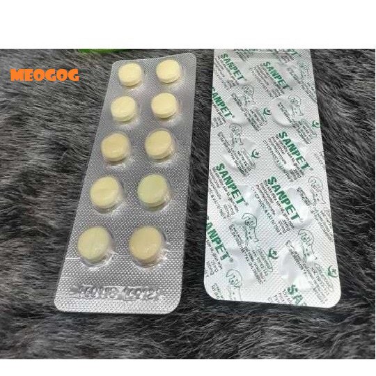 Giun sán chó mèo hanpet (viên san pet và bột) tayzu