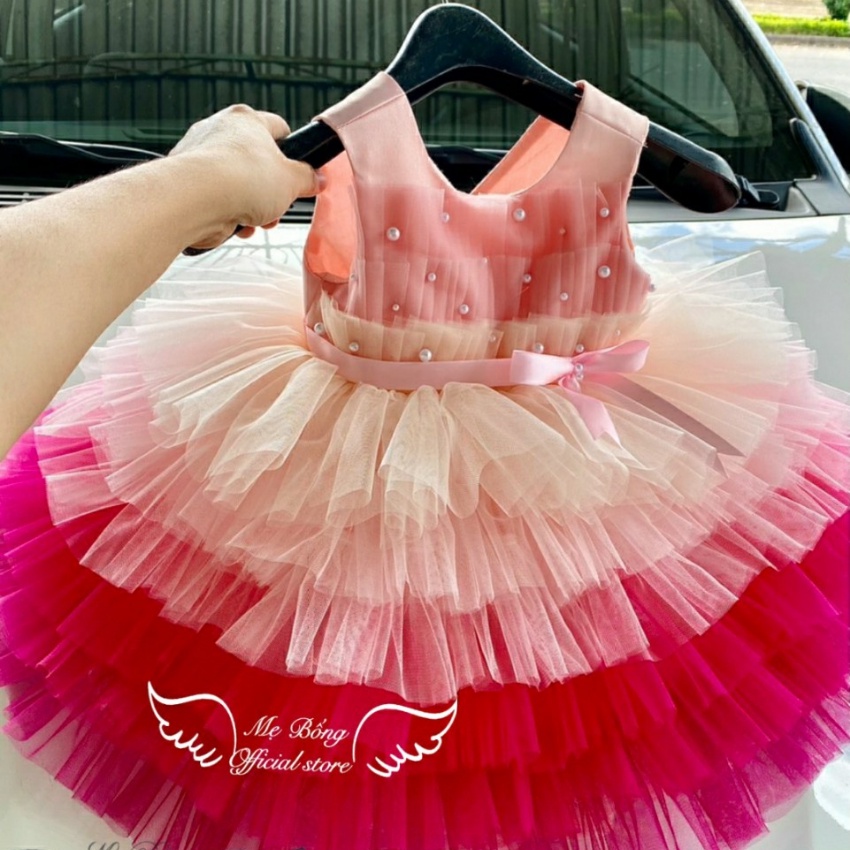 Váy Công Chúa Trắng Xinh Dự Tiệc Giá Rẻ Cho Bé Gái Váy Phồng Công Chúa -Mẹ BốngPrincess dress