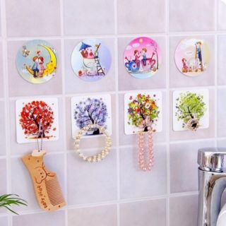 5 móc dán tường siêu dính 3d
