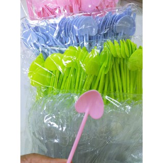combo 300 muỗng hình trái tim