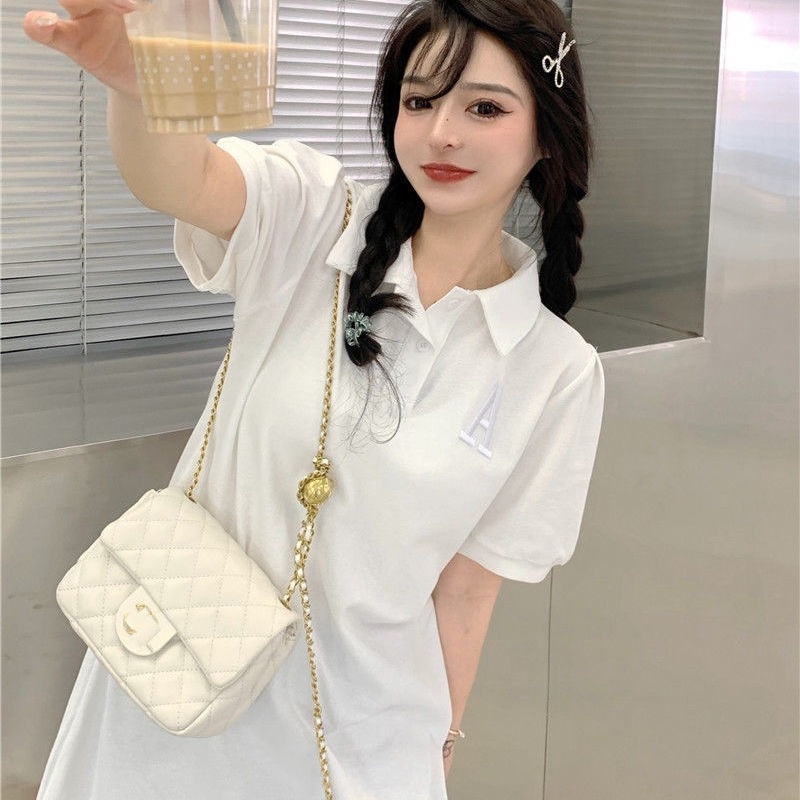 Áo Thun Tay Phồng Ngắn Dáng Rộng Thời Trang Mùa Hè Phong Cách Pháp Cho Nữ