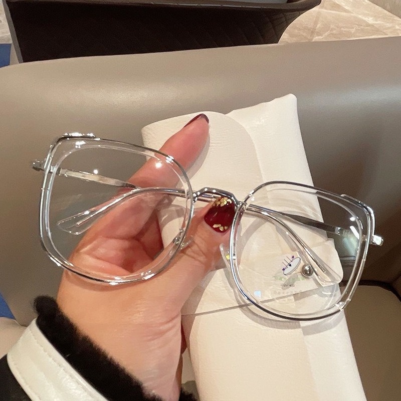 Mắt Kính Gọng Vuông Chống Ánh Sáng Xanh Phong Cách Thời Trang Hàn Quốc