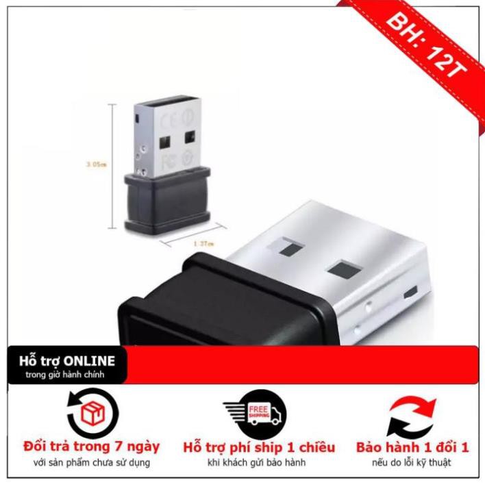 [BH12TH] [Mã ELFLASH3 hoàn 10K xu đơn 20K] USB thu Wifi Tenda W311Mi mini ( Không anten , 150Mbps)