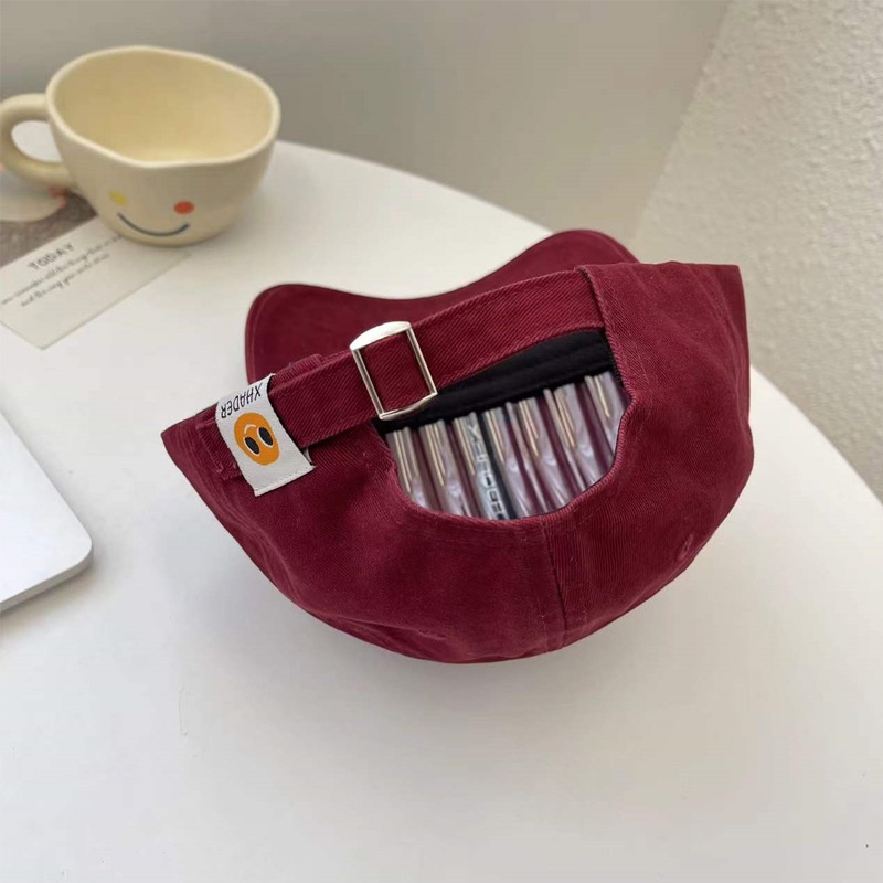 Mũ Lưỡi Trai Chất Liệu Da In Chữ Phong Cách Hàn Quốc Cho Bé