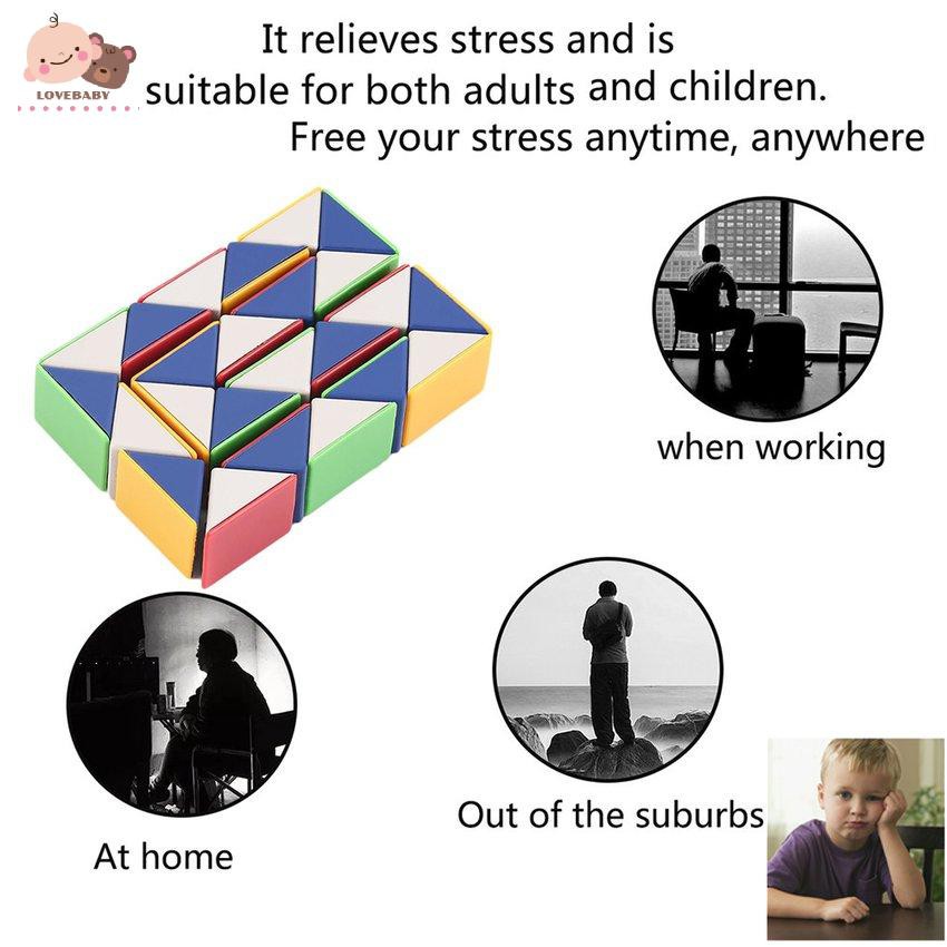 Đồ Chơi Khối Lắp Ráp Hình Con Rắn 3d Vui Nhộn