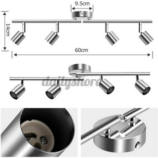 Modern Ceiling Light Round/Straight Bar GU10 Ceiling Spotlight LED Lamp 3/4 Way