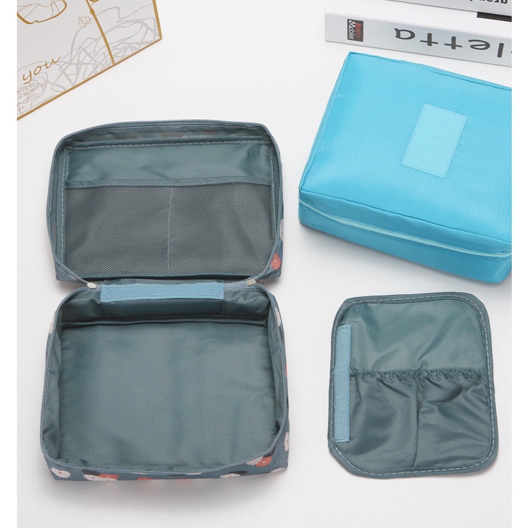 Túi Đựng Mỹ Phẩm Chống Thấm Đơn Sắc MINISHOP H024