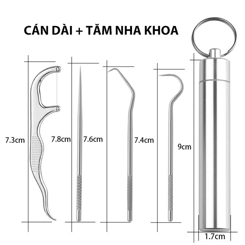 Bộ 3 Dụng Cụ Lấy Cao Răng Cao Cấp, Vệ Sinh Răng Tại Nhà Bằng Thép Cao Cấp Không Gỉ